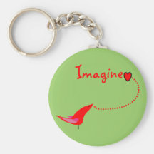 "Imagine"---John Gifts Keychain