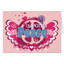 Imagine Peace Greeting Card