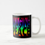 IMAGINE PEACE RAINBOW COFFEE MUG