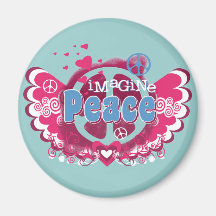 Imagine Peace Refrigerator Magnets