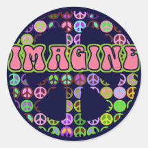 Imagine Peace Stickers