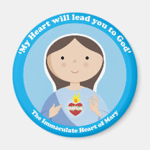 Immaculate Heart of Mary Refrigerator Magnet