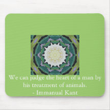 Immanual Kant Animal Rights  quote Mouse Pad