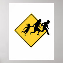 Immigrant crossing poster