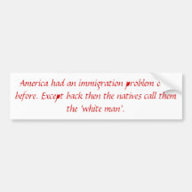 Immigration Problem Bumper Stickers