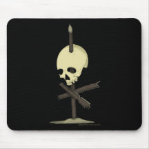 Impaled Skull Mouse Pad