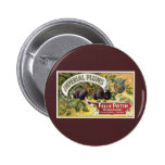 Imperial Plums, Vintage Fruit Crate Label Art Pin
