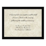 Impressionist Cream Pink Roses - Wedding Invites