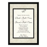 Impressionist Cream Pink Roses - Wedding Invites