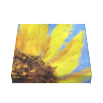 Impressions of a Sunflower canvas prints