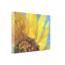 Impressions of a Sunflower canvas prints
