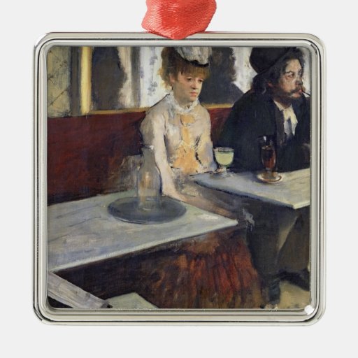 In a Cafe, or The Absinthe, c.1875-76 Christmas Tree Ornaments