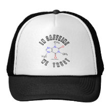In Caffeine We Trust (Caffeine Molecule) Trucker Hat