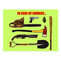 In Case of Zombies... Postcard