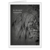 in deepest sympathy karte