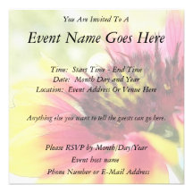 In Full Bloom - The Gaillardia Personalized Invite