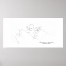 In God's Hands  In Loving memory Of Khaiden Sketch Print