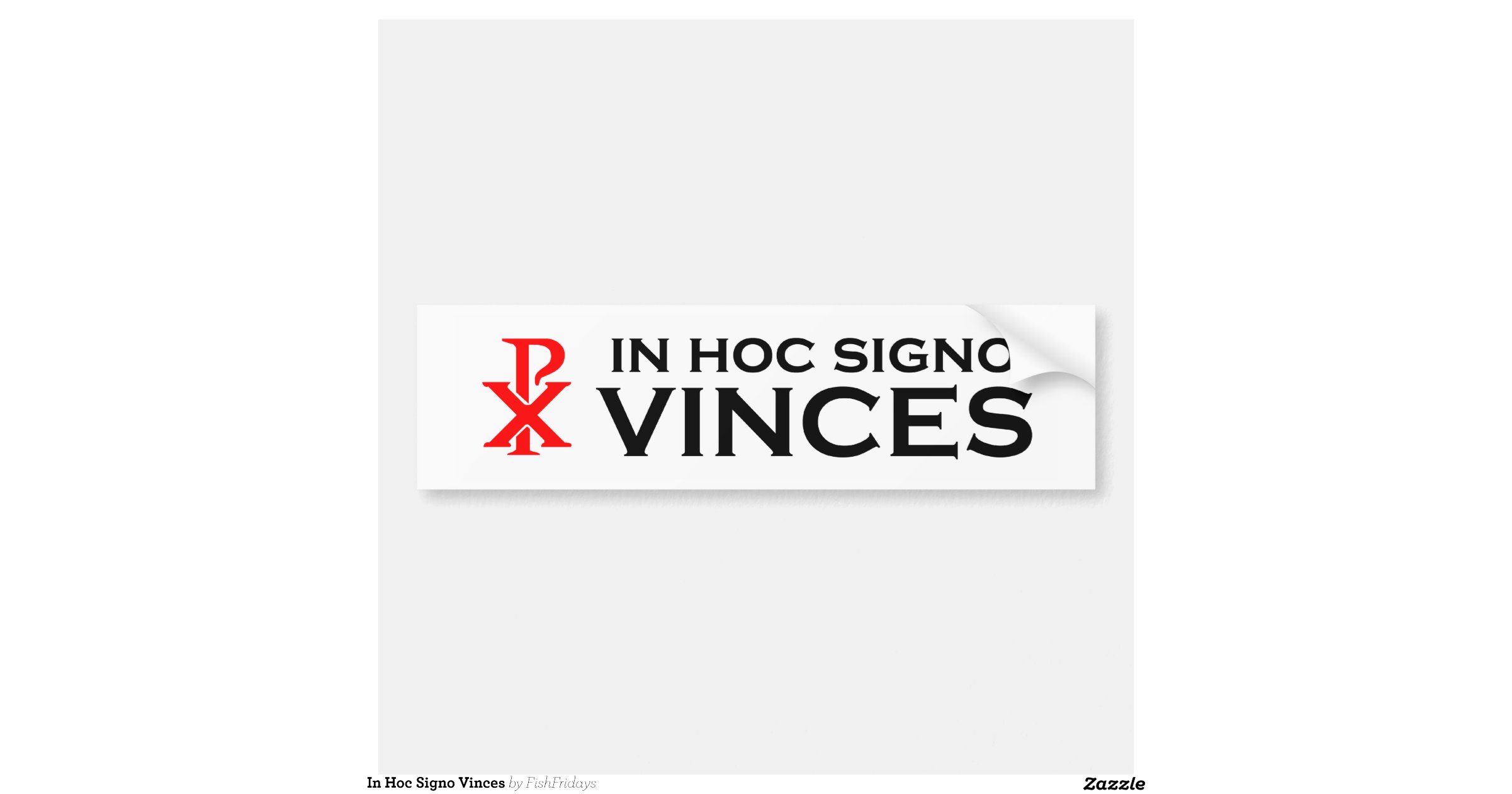 In Hoc Signo Vinces Bumper Sticker Zazzle In Hoc Signo Vinces Bumper Sticker Zazzle
