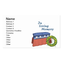 In Loving Memory Business Card Templates