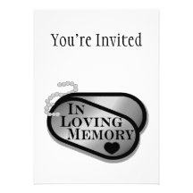 In Loving Memory Dog Tags Card