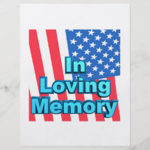 In Loving Memory Flyers