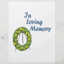 In Loving Memory Full Colour Flyer