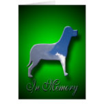 In Memory Dog Sympathy Card