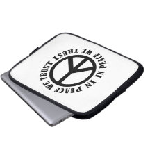 In Peace We Trust Laptop Sleeves