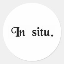 In position. round stickers