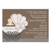 In Suspense - Baby Shower Invitation