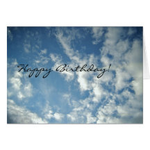 In the Clouds Birthday Card