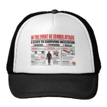In The Event of Zombie Attack BASEBALL CAP Mesh Hats
