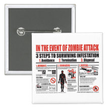 In The Event of Zombie Attack BUTTON