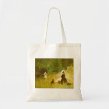 In the Grass by Berthe Morisot Bag