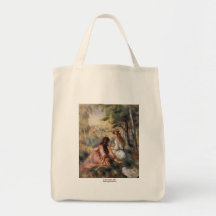 In the Meadow by Pierre-Auguste Renoir Tote Bags