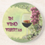 In Vino Veritas Beverage Coasters