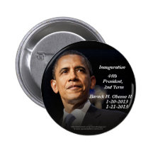 Inauguration 44th President, 2nd Term Barack Obama Button