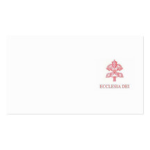 Incardinatio de Ecclesia Dei Business Card