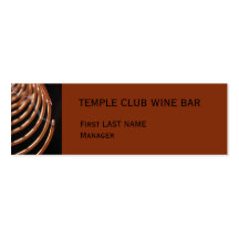 Incense Coil brown small Business Card