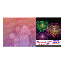 Independance Day Photocard Personalised Photo Card