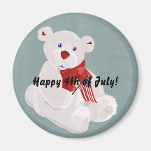 Independence Bear Magnet