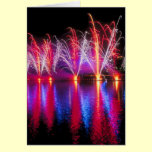 Independence Day Fireworks Card cards