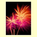 Independence Day Fireworks postcards