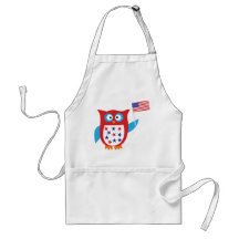 Independence Day Owl Apron