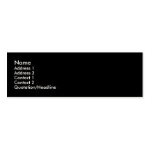 INDESTRUCTIBLE SKINNY PROFILE BUSINESS CARD