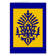 India Block Print Greeting Card
