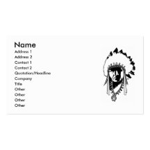Indian Chief Business Card
