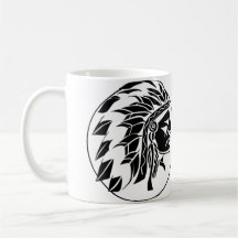 Indian Chief Head Mugs