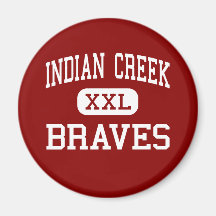 Indian Creek - Braves - Middle - Trafalgar Indiana Magnet