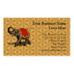 Indian Elephant w/Red Cloth Business Card Templates